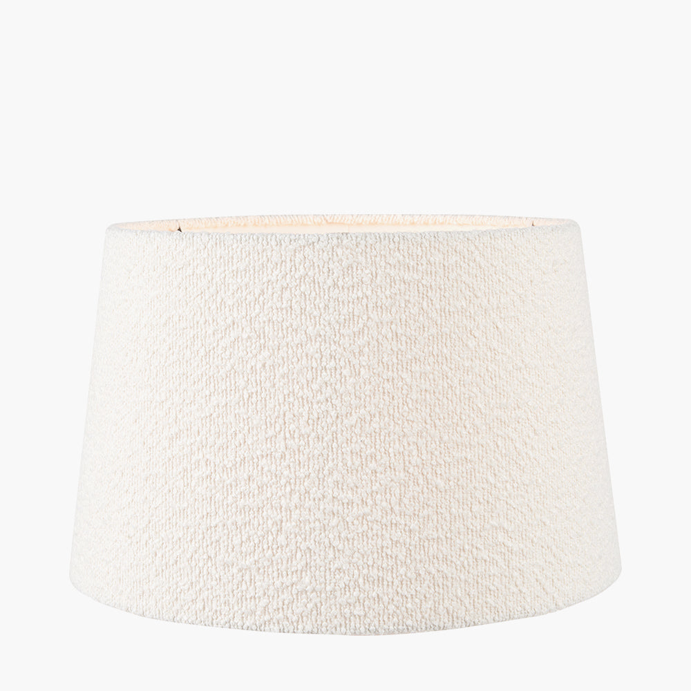 Martigues 50cm White Boucle Tapered Lampshade